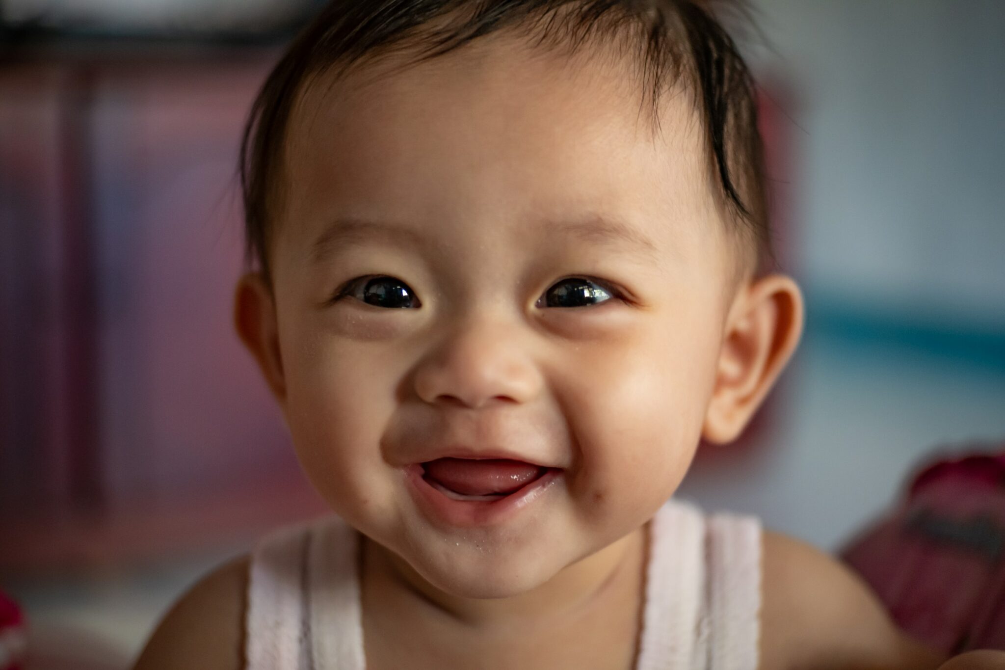 happy asian baby